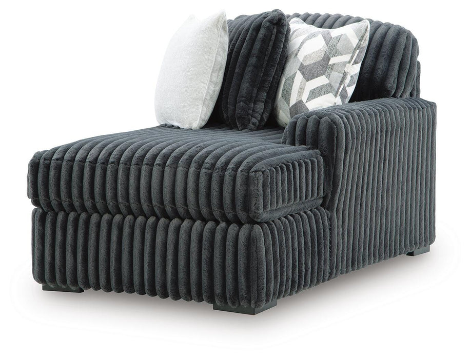 Midnight-Madness Sectional with Chaise