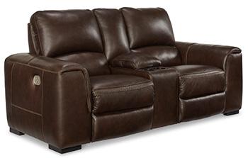 Alessandro Power Reclining Loveseat with Console