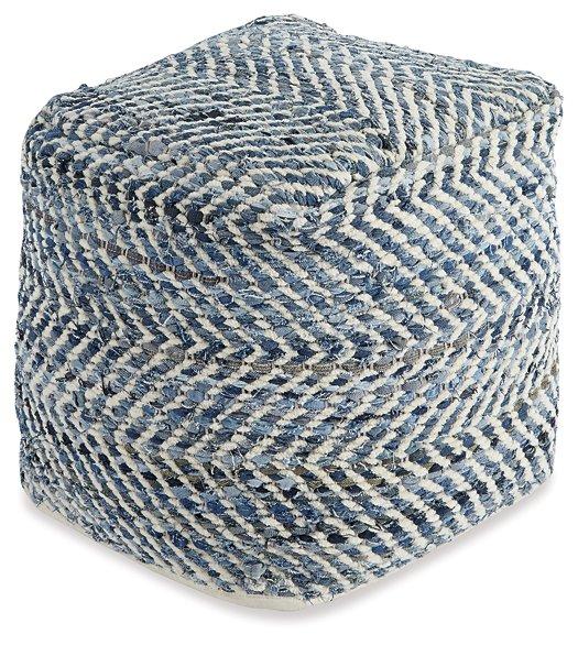 Chevron Pouf image