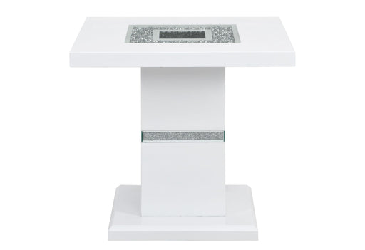 MONACO WHITE END TABLE image