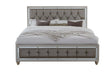 Riley Silver Queen Bed, Dresser, Mirror and 2 Nightstands