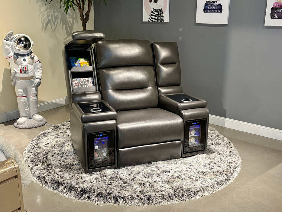 MVP BLANCHE BLACK POWER RECLINER WITH POWER HEADREST