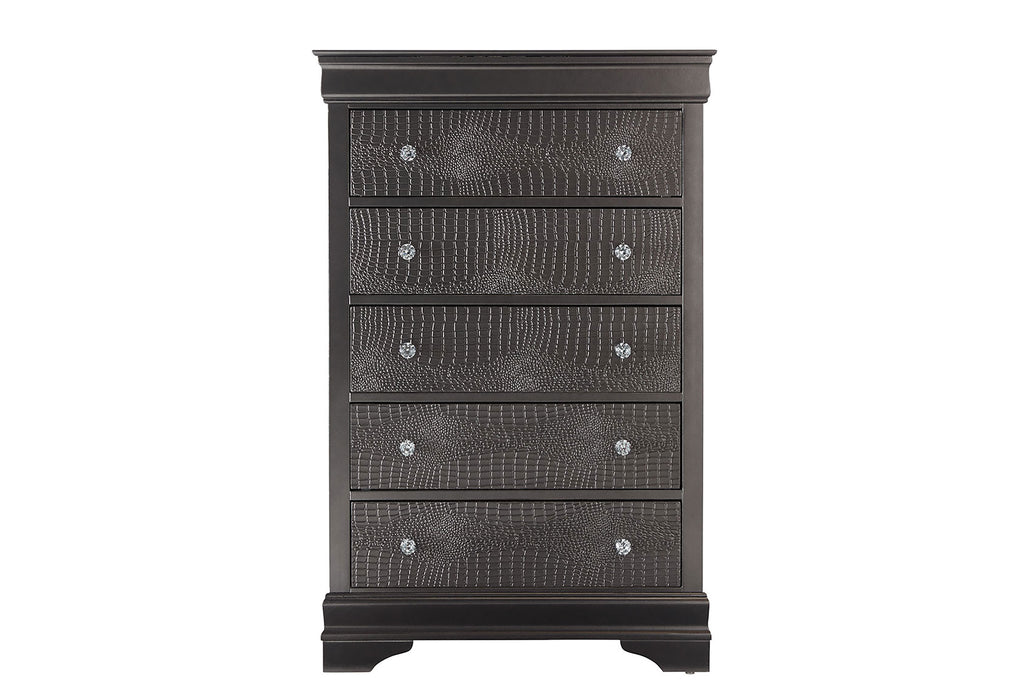 POMPEI METALLIC GREY CHEST
