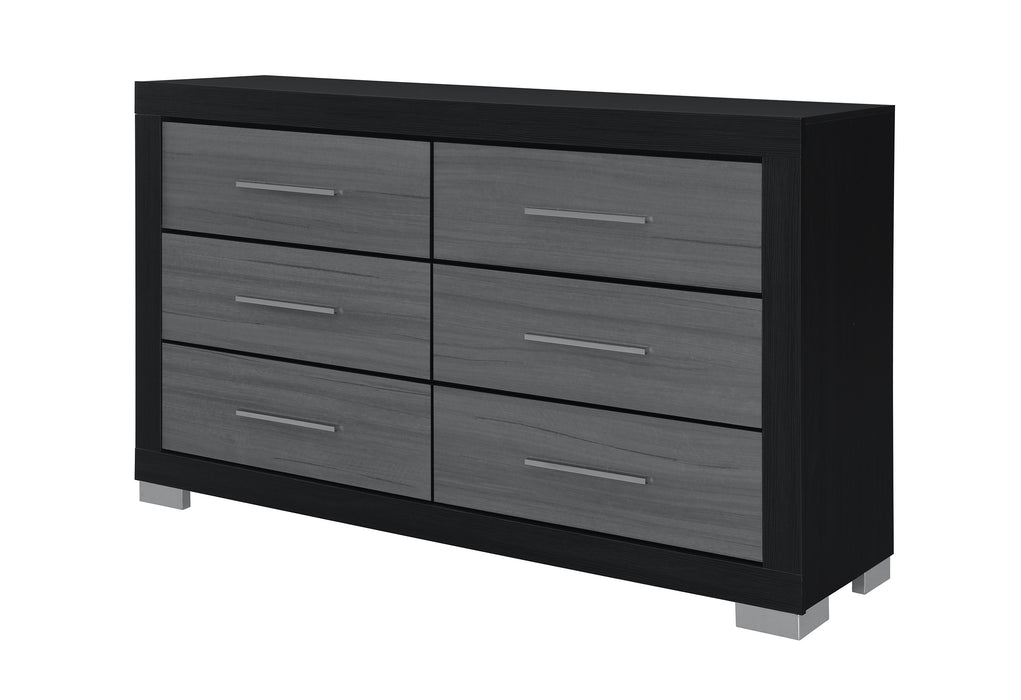 EMMA BLACK/GREY DRESSER