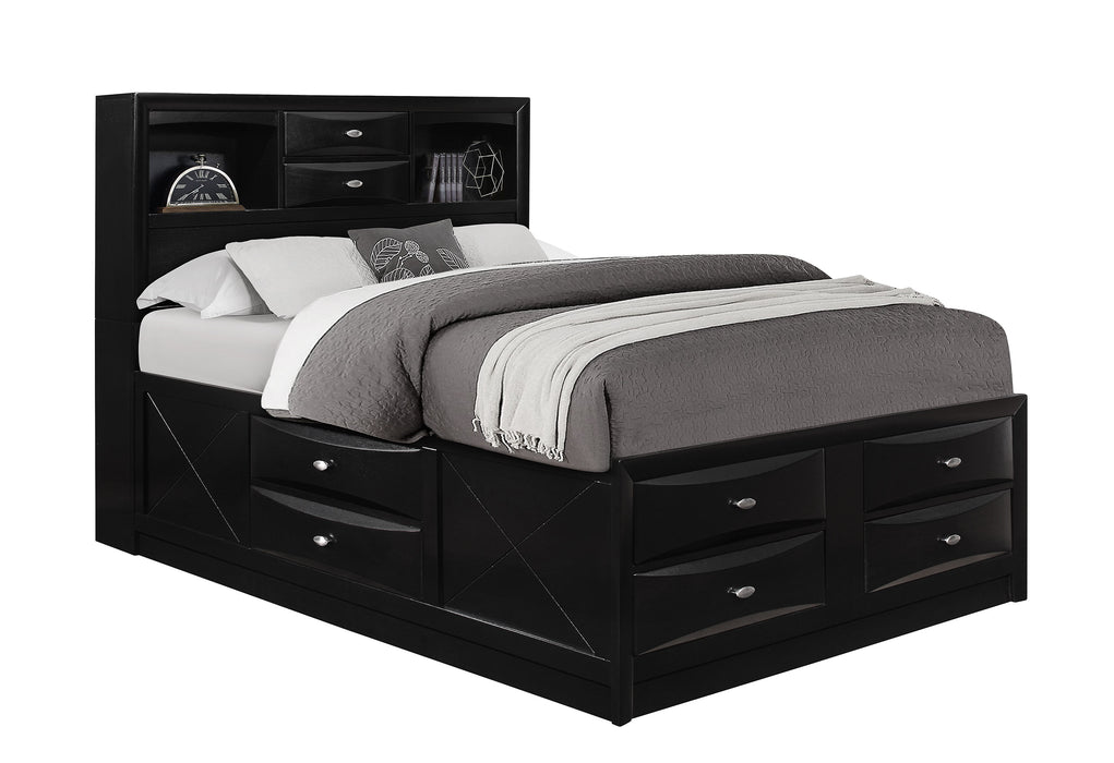 LINDA BLACK FULL BED GROUP