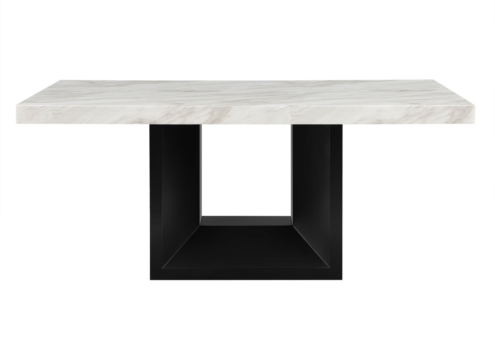 D02 DINING TABLE + 8 D03 BLACK DINING CHAIRS