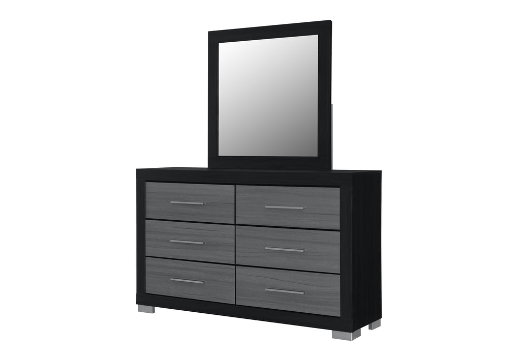 EMMA BLACK/GREY DRESSER