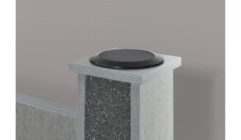 LOGAN SILVER KING BED GROUP W/ LED AND SPEAKERS